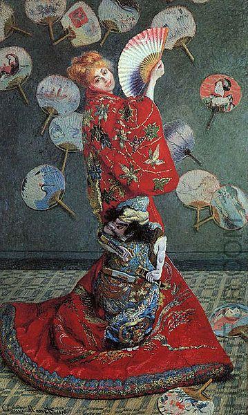 Claude Monet Madame Monet en costume japonais Sweden oil painting art